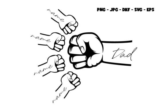 Download Father's Day Fist Bump Set - SVG, EPS... - Fist bump set Collection