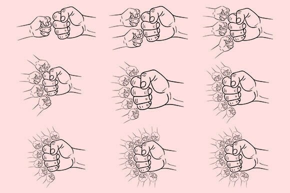 Download Father's Day Fist Bump Set, Fathers Love - Fist bump set Collection