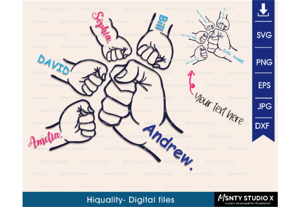 Download Father's Day Fist Bump Set, Father's Day - Fist bump set Collection