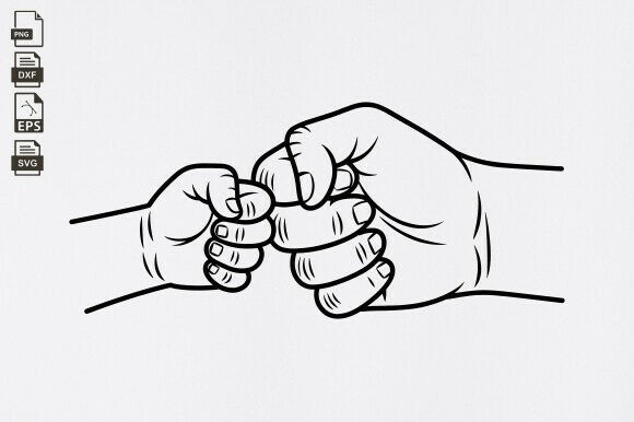 Download Father's Day Fist Bump Set, Dad Fist Bum - Fist bump set Collection