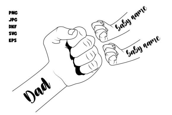 Download Father's Day Fist Bump Set - SVG, EPS... - Fist bump set Collection