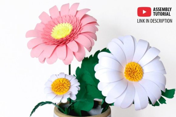 Download 3D Daisy Paper Flowers - Paper flowers Collection