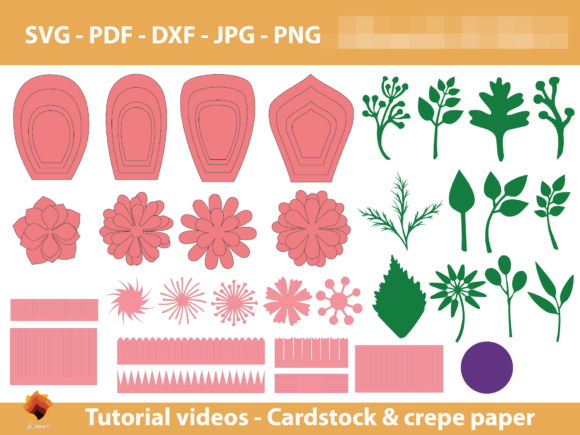 Download 08 Giant Paper Flowers Template - Paper flowers Collection