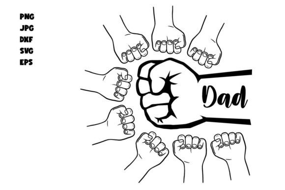 Download Father's Day Fist Bump Set - SVG, EPS... - Fist bump set Collection
