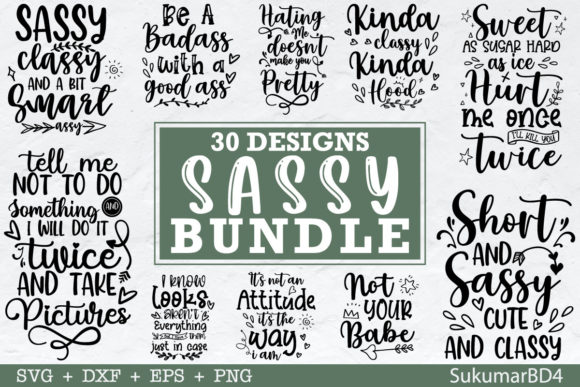 Download 30 Sassy SVG Bundle, Funny SVG, Cut File - Sassy svg Collection