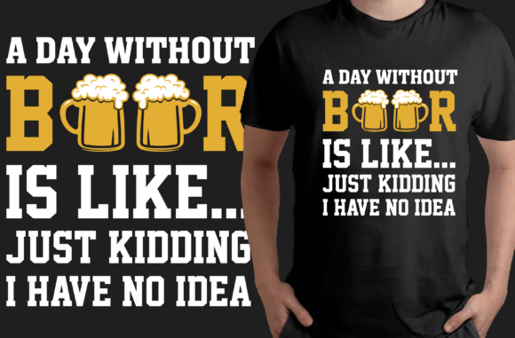 Download Awesome Funny BEER T-Shirt Design - Premium Bundle